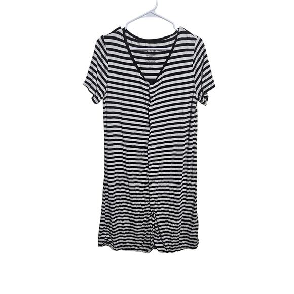 Kickee Bamboo Nursing Nightgown Womens Snap Front Hospital Gown Large (870) - Picture 1 of 5